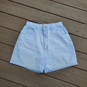 Vintage 90s y2k Lee High Rise Waisted Blue Jean Denim Mom Dad Shorts 12
